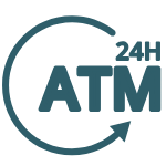 24-hour ATM access logo