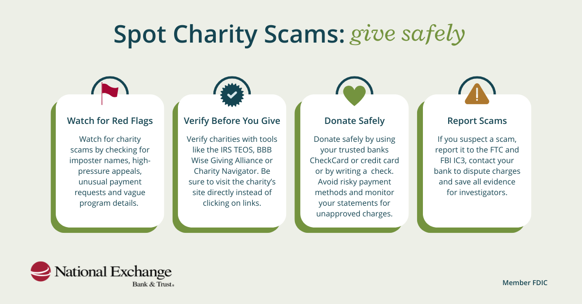charity scams tips