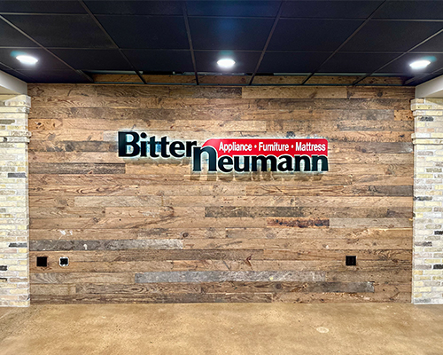 Angle 2 of Front Desk After Construction