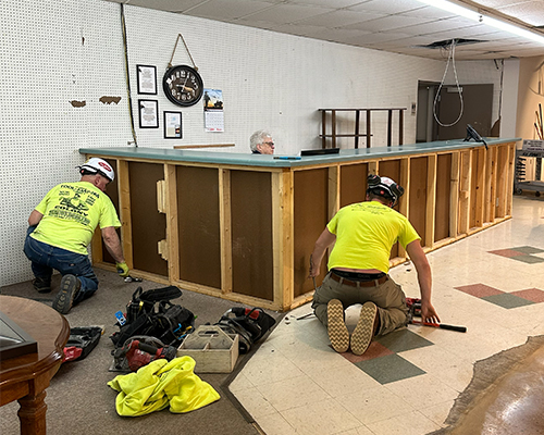 Front Desk Before Construction