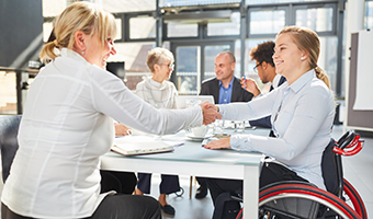 business team meeting around a table