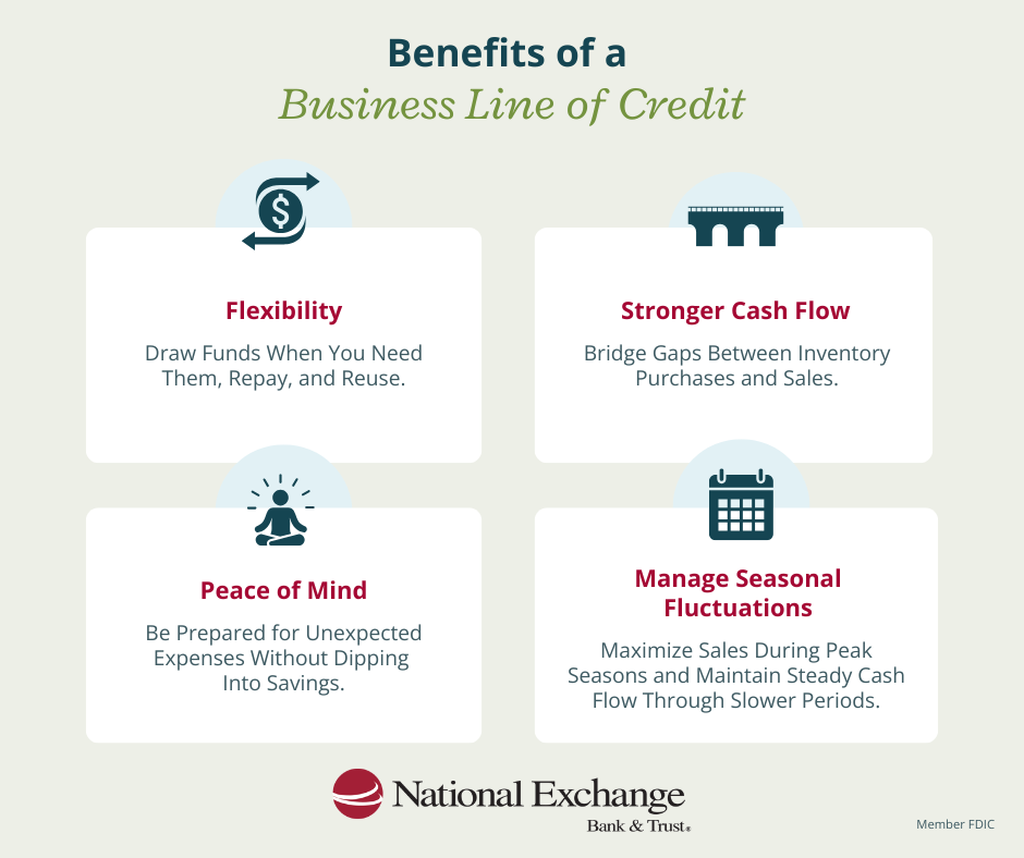 benefits of businesses line of credit